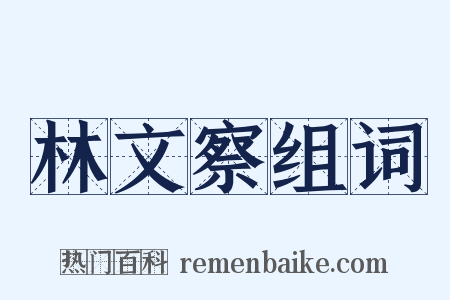 林文察组词是什么意思的图片